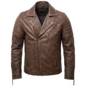 เสื้อแจ็คเก็ตหนังผู้ชายสไตล์สตรีทแฟชั่น คุณภาพพรีเมียม สวมใส่สบาย ทันสมัย - Product Image 1