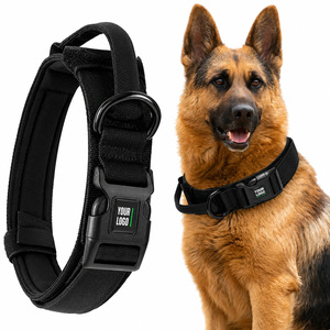 Tactical Dog <b>Collar</b> OEM ODM Custom Logo Heavy Duty Adjustable Dog <b>Collar</b> Direct Manufacturer - Product Image 1