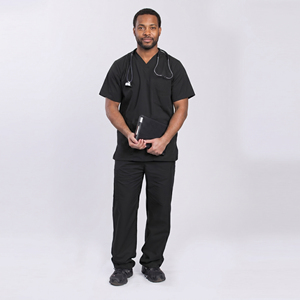 Conjunto de Uniforme Quirúrgico con Cuello en V para Hombre, Camisa Médica de Hospital, Pantalones de Enfermería, Uniforme Médico 100% Poliéster para Hombre - Product Image 1