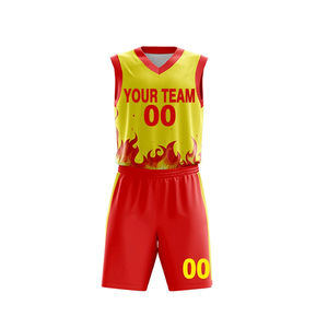 Ensemble de maillots de basket-ball d'été imprimés sur mesure, respirant, à séchage rapide, protection UV, uniforme - Product Image 2