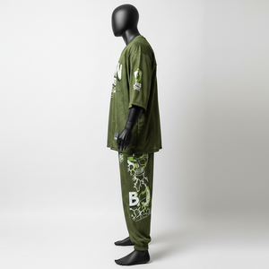 Conjunto de Jersey y Pantalón de Malla de Poliéster Premium para Hombre, 160 GSM, Transpirable, con Paneles Laterales, Ropa Deportiva con Logotipo Personalizado, Conjunto de 2 Piezas para Hombre - Product Image 3