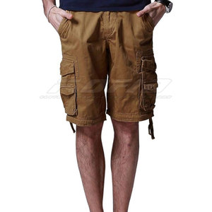 Pantalones cortos cargo para senderismo y uso casual al aire libre, pantalones cortos cargo de moda para hombre, tela de algodón con cierre de cremallera y diseño de bolsillos para el verano - Product Image 4