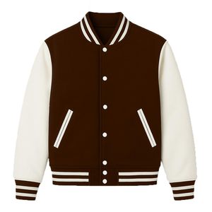 Custom Made <b>Man</b> Varsity <b>Baseball</b> <b>Jacket</b> 100% Wool Stand Collar with Front Logo Print Cartoon/Patchwork Design <b>for</b> Winter Season - Product Image 4