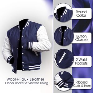 Streetwear Varsity <b>Jacket</b> Unisex Contrast Sleeves Classic Collar Zipper Front Geometric Pattern Hooded Effortless Cool Fashion - Product Image 6