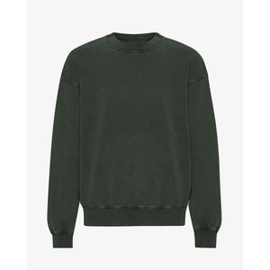 Sweat-shirt à col rond surdimensionné pour homme, couleur unie, style minimaliste, coupe classique, tissu en molleton 100% coton, sweat-shirt pour l'automne - Product Image 4