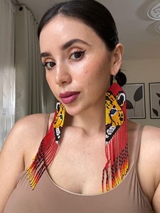 Pendientes de cuentas Belladec Boho para mujer, joyería de moda hecha a mano, regalo de aniversario - Product Image 6