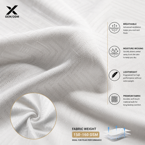 Ensemble uniforme de cricket pour hommes X Sports, séchage rapide, polyester, polo à manches courtes avec pantalon à taille élastique, imprimé géométrique - Product Image 3