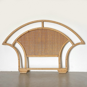 Wooden <b>bed</b> headboard eco friendly cane <b>rattan</b> bedhead headboards for bedroom furniture decor - Product Image 4