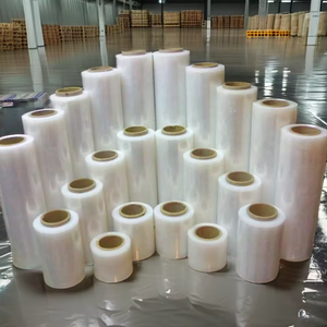 Film étirable industriel en rouleau, largeur 50 cm x longueur 300 m, emballage souple transparent en PE LLDPE pour emballage rétractable - Product Image 4
