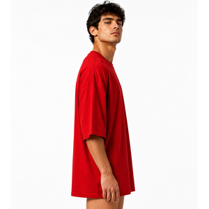 T-shirt Homme Oversize à Épaules Tombantes Col Rond Coupe Ample Décontractée pour le Jogging et le Streetwear – Vente en Gros - Product Image 6