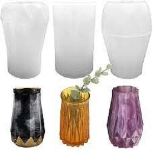 Juego de Jarrones Minimalistas de Resina para Mesa, Porta Flores Moderno de Tallo Único, Ecológico, Resistente a la Oxidación, Decoración para Bodas, MOON RISE CRAFT - Product Image 4