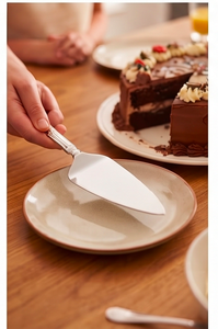 Royal Design Cake Server And Knife Set Stainless Steel With Silver Finished Perfect For Anniversary And Wedding Table <b>Accessory</b> - Product Image 6