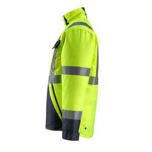 Hot Sell Men's Winter Safety Reflective Hooded <b>Waterproof</b> High Visibility <b>Work</b> Construction Unisex Jackets - Product Image 3