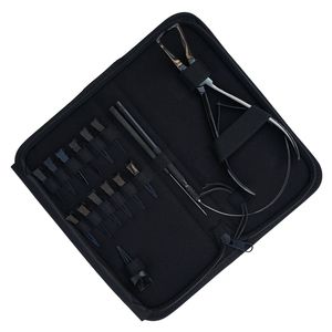 Stainless Steel Hair Extension Tools Kit Pulling Hook Wire Loop Thread Sewing Curved <b>Needle</b> Parting Finger Micro Beads Remover - Product Image 1