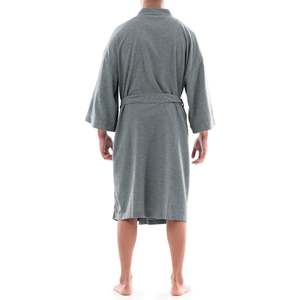 RABUSH SPORTS 100% Cotton Luxury High Quality Velour Breathable Shawl Collar Men's Sleeveless Summer <b>Bath</b> Robes Soft Comfortable - Product Image 5