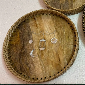 Plateau de rangement en bois de luxe par Decor World Expo - Product Image 1