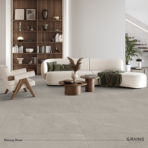 Baldosa de Porcelana Marzoq Stone 600x1200mm, Acabado Mate, Imitación Piedra, para Paredes y Pisos Interiores - Product Image 4