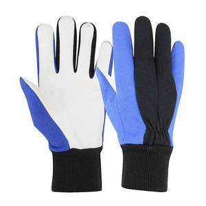 Gants de travail en cuir synthétique robustes et durables, antidérapants, résistants à la chaleur, pour activités de plein air, doux et confortables - Product Image 1