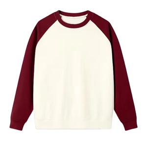 Boys And Girls Color Block Crew Neck Sweatshirt Spring And Autumn Raglan Sleeve Sweatshirt Color Block Sports Sweatshirt - Product Image 1