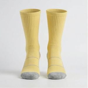 Crew Polyester Running <b>Socks</b> Cushioned Sports Custom Men Breathable Performance Durable <b>Soft</b> Customized Color Fit Pairs Wear - Product Image 1