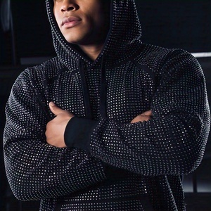 Sweat-shirt en molleton de haute qualité 100% coton, poids lourd, streetwear, personnalisé 400 500 g/m² pour logo brodé, imperméable - Product Image 2