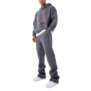 Nouveauté : Ensembles de survêtements 2 pièces de haute qualité à faible MOQ, vente en gros, dernier design, survêtements pour hommes avec logo personnalisé imprimé - Product Image 1