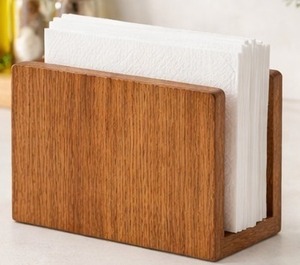 Modern Classic Eco-Friendly Durable Handmade Wood Napkin <b>Holder</b> Upright <b>Tissue</b> Stand for <b>Kitchen</b> Table Restaurant and Farmhouse - Product Image 5