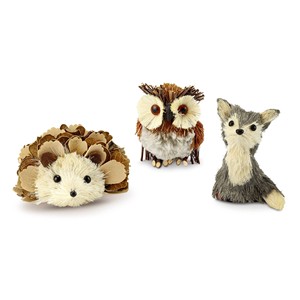 Ensemble de figurines forestières en bois de manguier faites à la main - Vente en gros B2B - Product Image 1