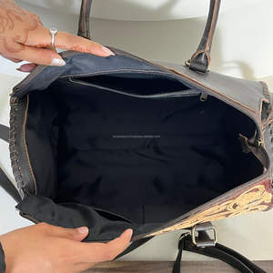 Sac bandoulière Speedy en cuir de vachette véritable, style floral, fait main, tendance 2026, vente en gros OEM ODM - Product Image 6