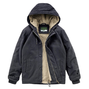 Chaqueta Bomber Lisa para Hombre, Diseño Clásico de Chaqueta de Piloto, Chaqueta de Invierno para Hombre - Product Image 1