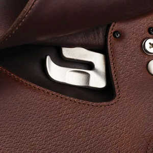 Selle de cheval western en cuir durable avec cornes et jupe large pour le travail à la ferme – Selles de cheval en cuir de haute qualité - Product Image 3