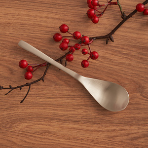 Cuchara de Udon Coreana Premium NOBBAN, Cuchara para Cereal Yugi, Cucharón Grande para Sopa, para Comidas Elegantes - Product Image 5