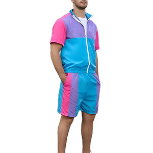 Men's Breathable Summer Waterproof Nylon Windbreaker Shorts Set Casual Outdoor Men's Lightweight <b>Zip</b> <b>Up</b> Windbreaker Shorts Sets - Product Image 5