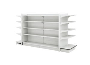 Estantería Góndola Moderna de Alta Resistencia para Tiendas Minoristas, Exhibidor Metálico Ajustable de Doble Cara para Supermercados, de Pie o Montaje en Pared - Product Image 4