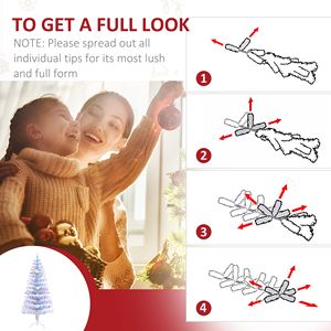 Albero di Natale Artificiale Douglas Fir Pre-Illuminato Alto 1,5m con Rami Realistici e Luci LED Multicolore in Fibra Ottica 180 Ti - Product Image 6
