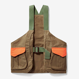 Gilet de chasse Upland en toile cirée imperméable avec sangles - Product Image 4