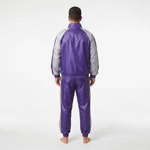 Best Quality Men's Custom Nylon <b>Jogger</b> Tracksuit <b>Plus</b> <b>Size</b> Loose Fit Lightweight Gym Training Sportswear <b>Set</b> - Product Image 2