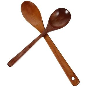 Cuchara de madera con mango largo para degustación, café, té, sopa, miel; cuchara agitadora de madera para café, té, leche en polvo - Product Image 6