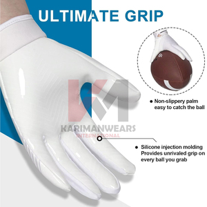 Guantes de Fútbol Americano Ligeros con Malla Flexible en la Parte Posterior, Logotipo Personalizado, Agarre Profesional, Guantes de Receptor, Venta al Por Mayor OEM - Product Image 2
