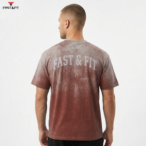 Venta Directa de Fábrica, Camiseta de Alta Calidad con Lavado Ácido Personalizada para Hombre, Ropa Deportiva y Casual, Camiseta Cómoda para Hombre - Product Image 6