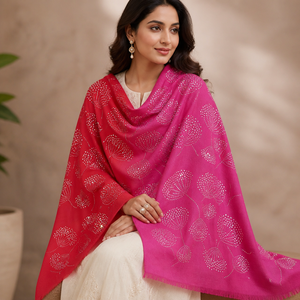 Elegant Merino <b>Wool</b> Stoles for Women Designer Winter <b>Wool</b> <b>Wrap</b> Soft Warm Scarf Swarovski Crystals Traditional Scarves Shawls - Product Image 1