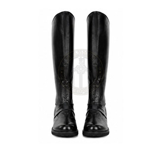 Bottes médiévales authentiques à faible MOQ, en cuir léger, écologiques, personnalisables, matériau souple, semelle flexible, finition soignée - Product Image 4