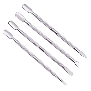 Pousse-cuticules professionnel en acier inoxydable de haute qualité avec logo personnalisé, outil de nail art durable et écologique - Product Image 2