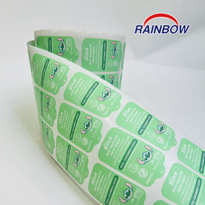 Étiquette autocollante en vinyle imperméable personnalisée avec logo/marque imprimée pour la promotion, taille sur mesure - Product Image 5