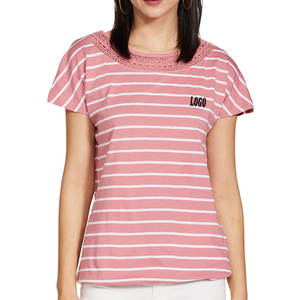 Camisa de Mujer con Diseño a Rayas para Verano, con Logotipo Personalizado y Ajuste Cómodo para Compradores al por Mayor, Diseño de Alta Calidad a Precio de Fábrica - Product Image 5