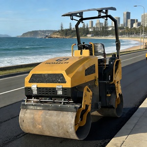 Rullo Compattatore Vibrante a Doppio Tamburo per Asfalto da 330KG - 3000KG con Motore Diesel Changchai e Sistema Completamente Idraulico - Product Image 1