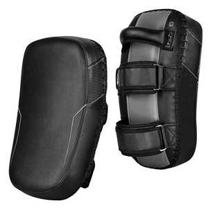 Custom PU Leather Muay Thai <b>Kick</b> Pads Boxing Training Focus Pads MMA Karate Taekwondo <b>Shield</b> Punching Kicking Target - Product Image 5