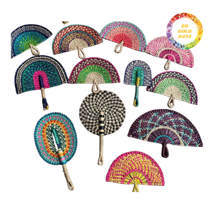 Éventail en jonc de mer de qualité supérieure, origine Vietnam, prix de gros pour cadeaux de fête et organisation d'événements professionnels - Product Image 4
