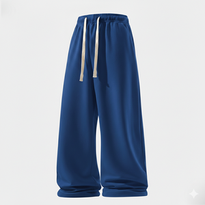 Pantalon de jogging homme en molleton bouclette de haute qualité, coupe large, pour la gym et le fitness, imprimé sérigraphié, prix de gros - Product Image 2