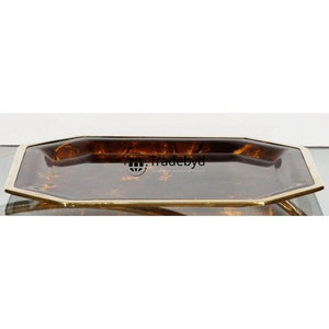 Bandeja de Servir Moderna Hecha a Mano con Diseño de Cuerno, Decorativa y Móvil, de Primera Calidad, para el Hogar, por Tradebyd - Product Image 3